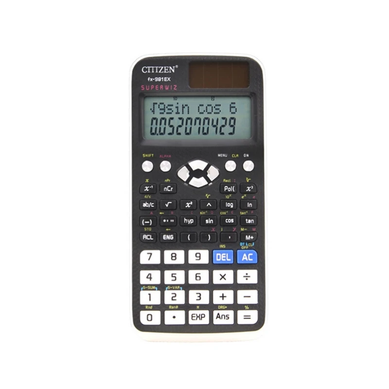 GTTTZEN Fx-991Ex черный научный калькулятор 552 функций ЖК-дисплей с высоким разрешением дисплей и система Solver