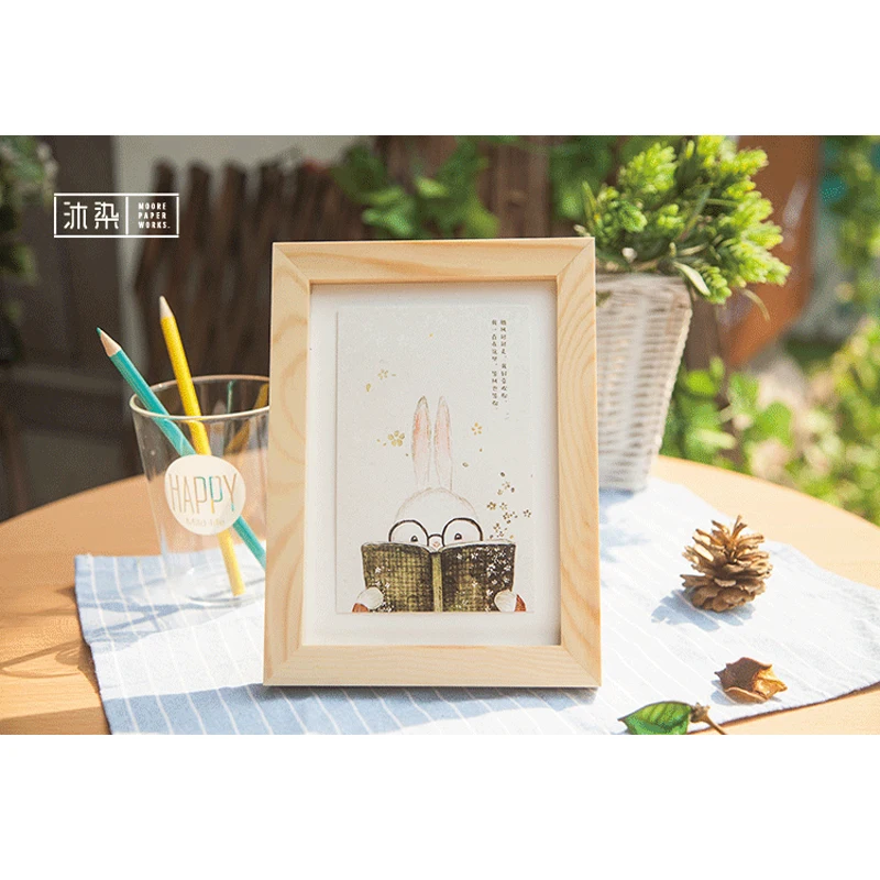 30 Pcs/lot Kawaii Rabbit Forest Postcard Greeting Card creative Birthday Christmas and New Year DIY gifts Card