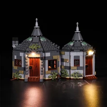 Kit de luz led para a cabana de harry hagrid: resgate de buckbeak 75947 blocos de construção modelo (para não incluir o conjunto de lego)