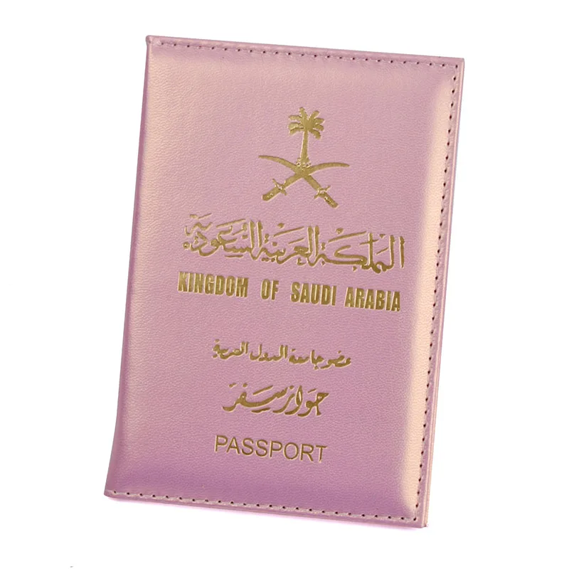 Обложка для паспорта Саудовской Аравии с держателем кредитной карты защитный чехол для паспорта из искусственной кожи - Цвет: Pink
