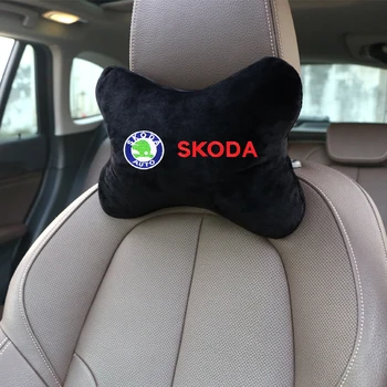 

Car Seat Belts Shoulder Protection Car Soft Headrest Cushion Neck Pillow fit for skoda octavia fabia rapid yeti Kodiaq superb