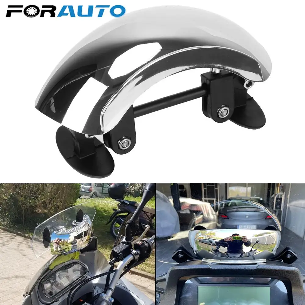Motorcycle Accessories 180 Degree Windscreen Auxiliary Blind Spot Mirror Wide Angle Safety Rearview Universal | Автомобили и