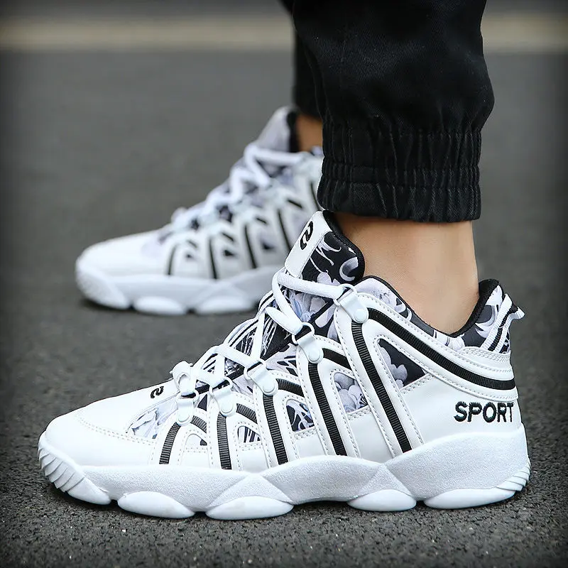 

Designer cross tied men's vulcanzied shoes incease platform sneakers 2020 new arrival korean version mans teins