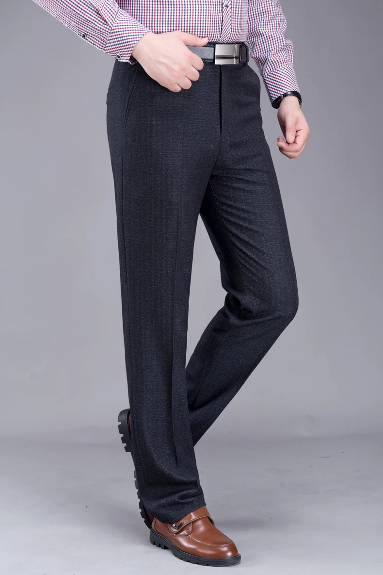 Mu Yuan Yang мужской длинный костюм брюки осень и зима Повседневный костюм брюки для мужчин бизнес прямые брюки 3 цвета