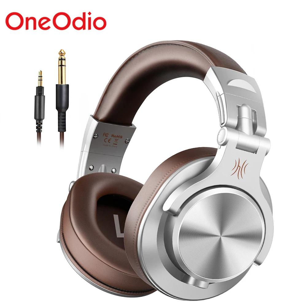 Oneodio A71 Professional DJ Headphones Portable Wired gamer Headset With Mic Music Share Port Headphone For Recording Mixer