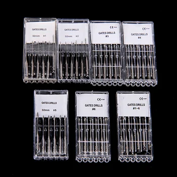 

6Pcs/Box 32mm Dental Burs Gates Drills Glidden Endo Files Gate Dental Endodontic Files Reamers Dentist Tool Dental Drill