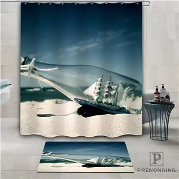 

Custom bottle (1) Waterproof Shower Curtain Doormat Home Bath Bathroom Polyester Fabric Multi Sizes#2019-01-12-176