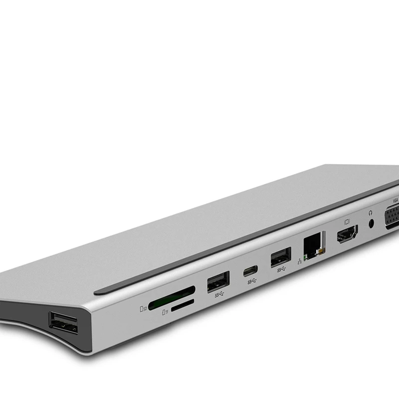 11 в 1 USB разветвитель мульти 11 портов type C концентратор до 3,0 USB HDMI RJ45 usb-хаб VGA для MacBook