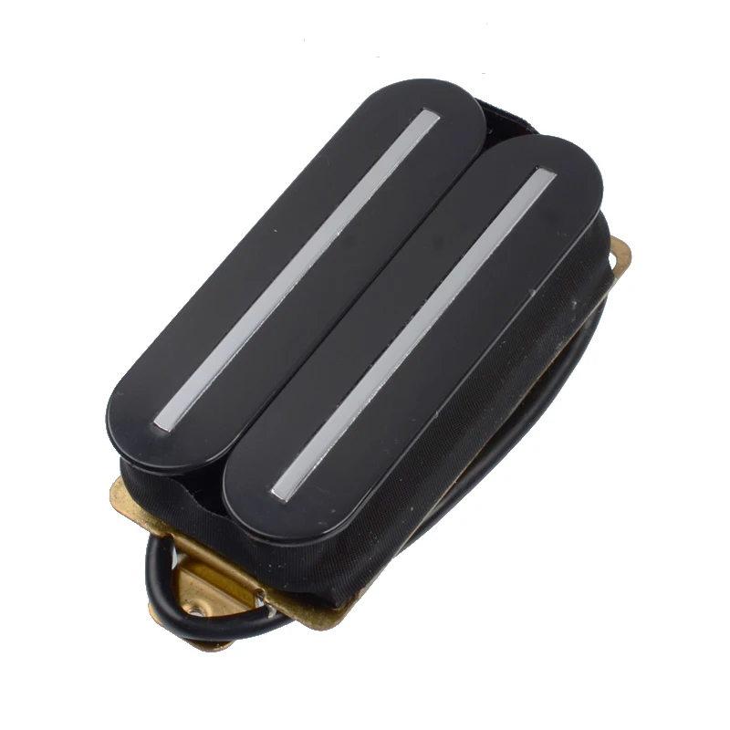 Электрическая гитара Humbucker Dual Coill Dual Rail guitar Bridge Pickup с 57 мм стальной полюс многоцветный - Цвет: Black 1