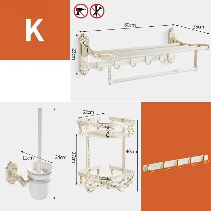 Ducha Rack Prateleira полки Мобильные аксессуары Bagno шампунь держатель душ настенный Salle De Bain Banheiro полка-органайзер для ванной - Цвет: MODEL L
