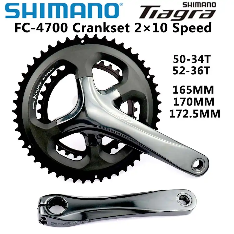 シマノ tiagra FC-4700 170mm 50-34T 2×10 Shimano Tiagra 4700 Crankset 10Speed 165mm/170mm/172.5mm
