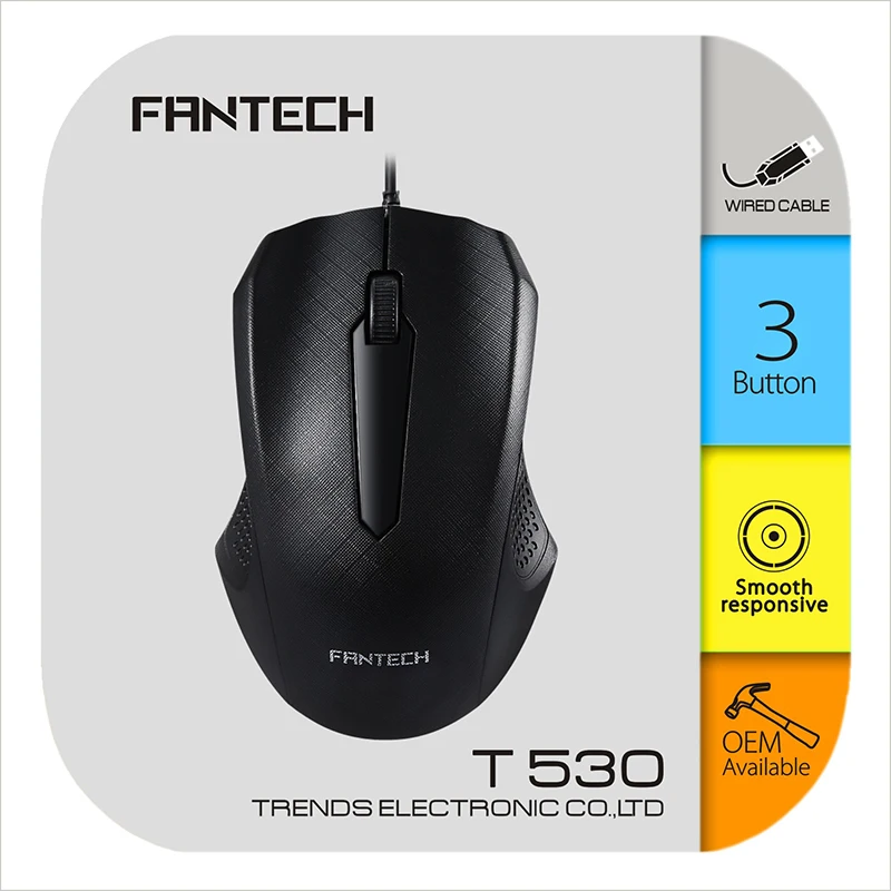 Fantech T530 офисная компьютерная мышь 1200 dpi около 75g USB Проводная для Officr Ho