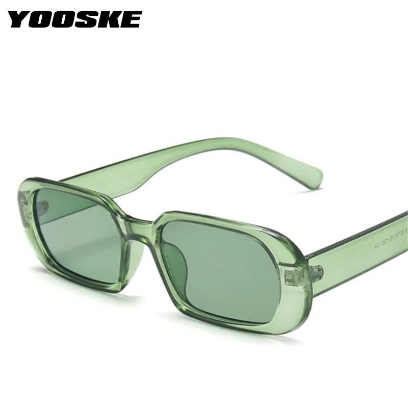 YOOSKE Brand Small Sunglasses Women Fashion Oval Sun Glasses Men Vintage Green Red Eyewear Ladies Traveling Style UV400 Goggles