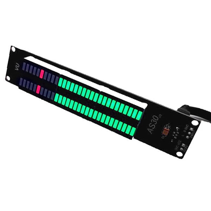 DIY AS30 30 сегментный стерео музыкальный анализатор спектра светодиодный дисплей уровня наборы VU Mete