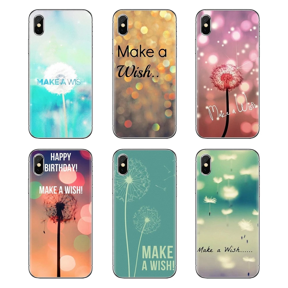 Make A Wish Dandelion dream Art TPU Bag Case For Huawei P Smart Y6 P8 P9 P10 Plus Nova P20 Lite Pro Mini 2017 SLA-L02 SLA-L22 2i |