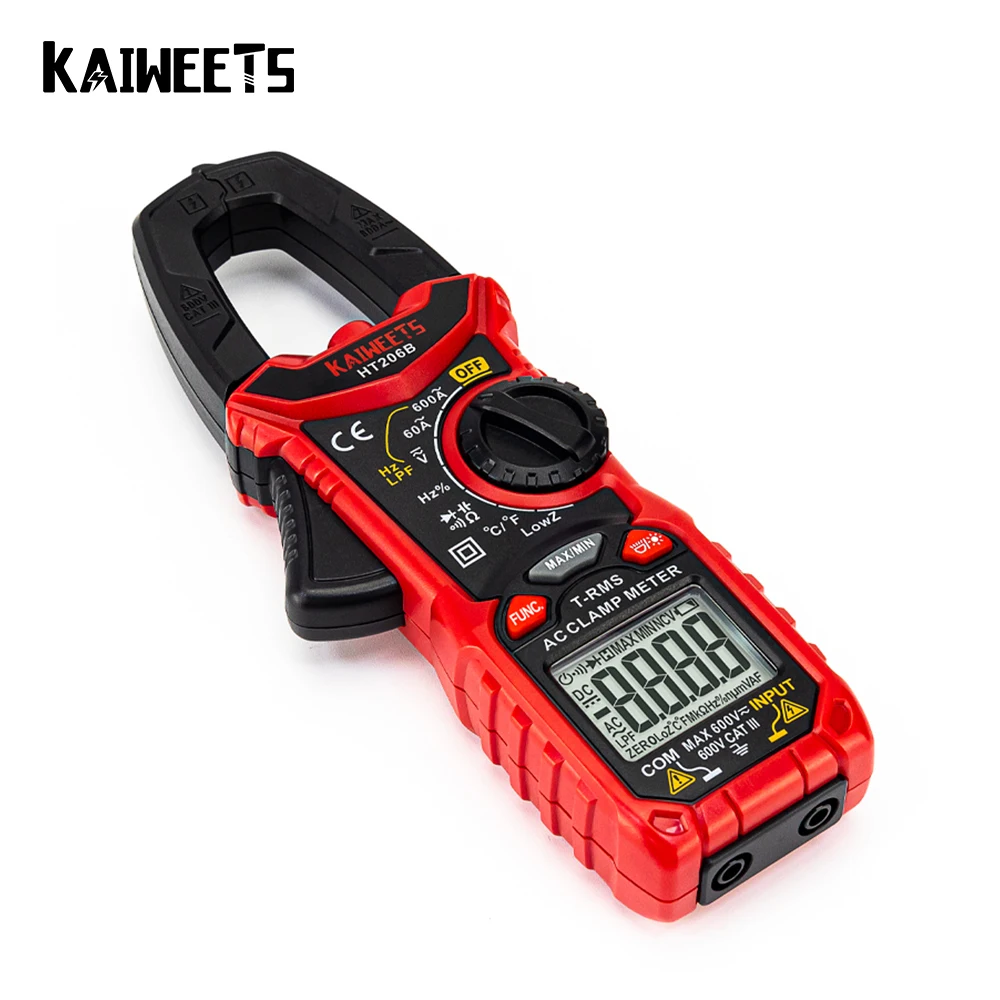 hardness testing machine KAIWEETS AC DC Digital Clamp Meter Multimeter Pinza Amperimetrica True RMS High Precision Capacitance NCV Ohm Hz Tester wind anemometer