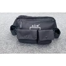 Мужские поясные сумки A-COLD-WALL* поясные сумки новые унисекс высокого качества A-COLD-WALL* поясная сумка 3 кармана ACW логотип металлическая пряжка