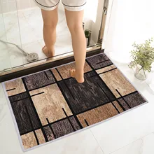 Bathroom Mat Abstract Simplicity Crystal Velvet Non-slip Floor Rug Absorbent Entrance Doormat Bathtub Side Carpet Home Décor