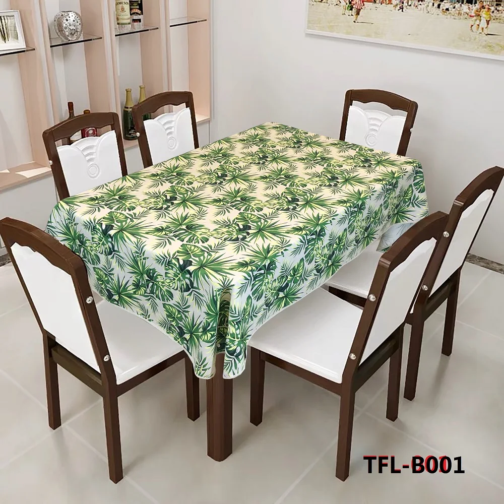 

Waterproof Table Cover Decoration Rectangular Tablecloth Oil-proof Long Table Table Cover For Wedding Birthday Holiday Party
