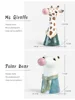 Resin Succulent Plants Flower Zebra Planter Plant Pot Vases Basket Lovely Animal Head Vase for Home Decor 4