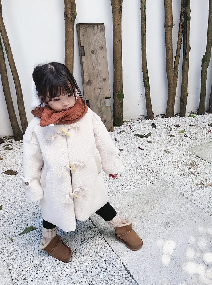 Новинка года; зимнее длинное плотное теплое пальто для девочек; Верхняя одежда с капюшоном