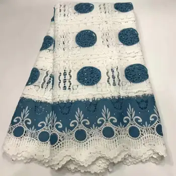 

African cord lace with stone guipure lace fabric milk silk fabric african fabric 5yard nigerian lace fabrics for wedding ZQ-A229