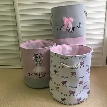 

Foldable Laundry Basket Dirty Clothes Toys Storage Barrel bag Standing Clothing Bucket Kids Girl Room Home Washing Organizer