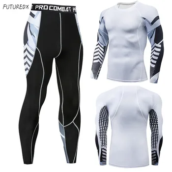 

Winter Men and Women Sun Protection Underwear Set Hot Dry Technology Surface Warm Compression High Elastic Sportswear Set