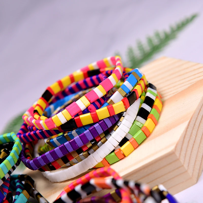 Miyuki браслет для женщин радужные браслеты ручной работы Pulseira Mujer Moda 2020 Femme Tila Бусы