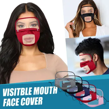 

5 pcs 2020 New Design Mask Adjustable Ear Loops Washable Reusable Cover Face Mouth Mask With Filter And Detachable Eye Shield F8