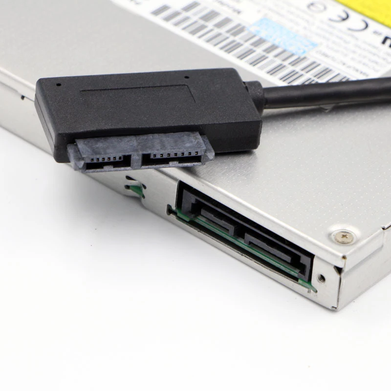 USB-адаптер 35 см для ПК 6P 7P CD DVD Rom SATA на USB 2 0 конвертер slim Sata 13 | Компьютеры и офис