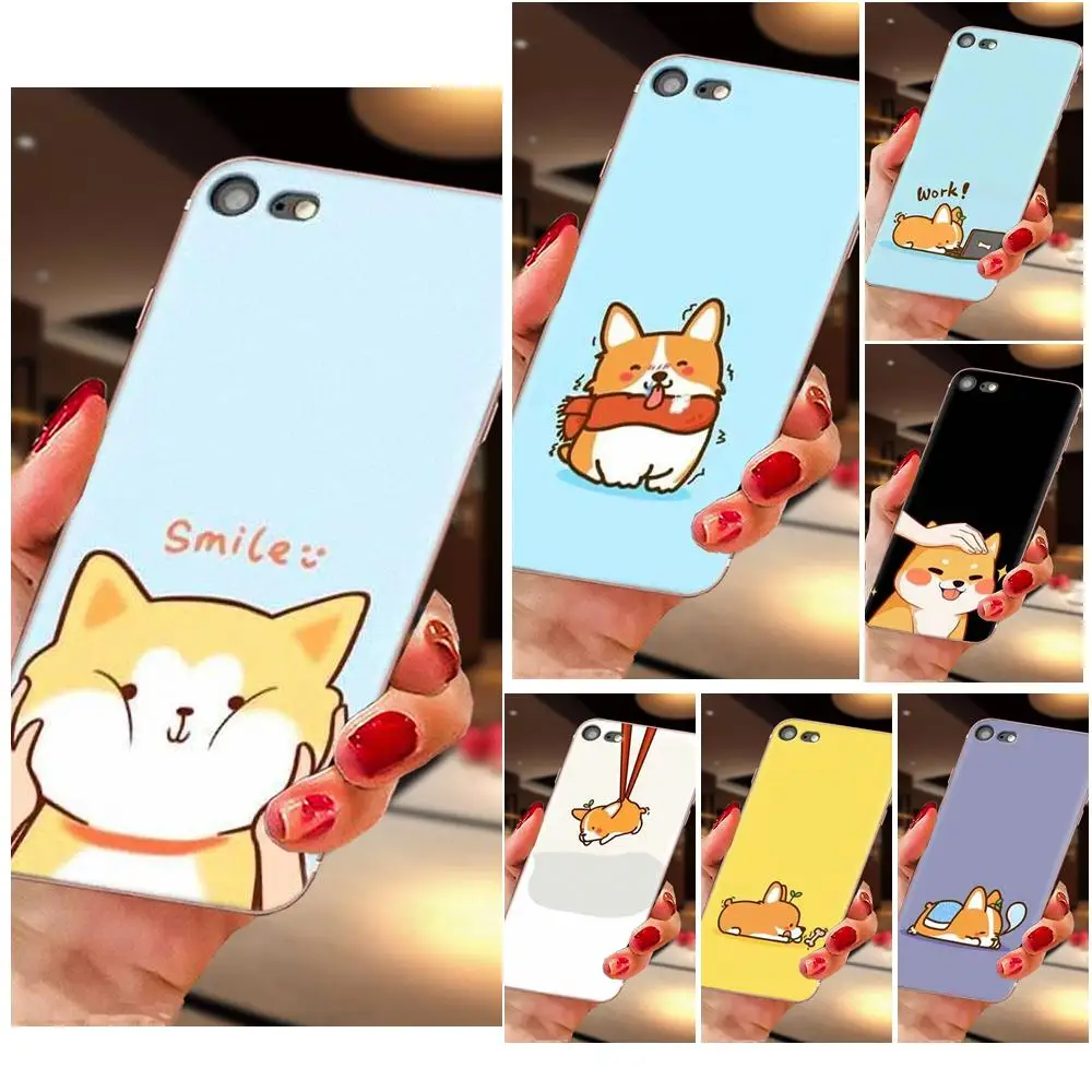 Для Apple iPhone 4 4S 5 5C 5S SE 6 6S 7 8 11 Plus Pro X XS Max XR TPU мобильный телефон чехлы мультфильм корги