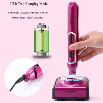 

Wireless Hair Straightener Hair Curler Portable Electric Splint beard Straight Rechargeable Hair hot comb straightenerflat iron