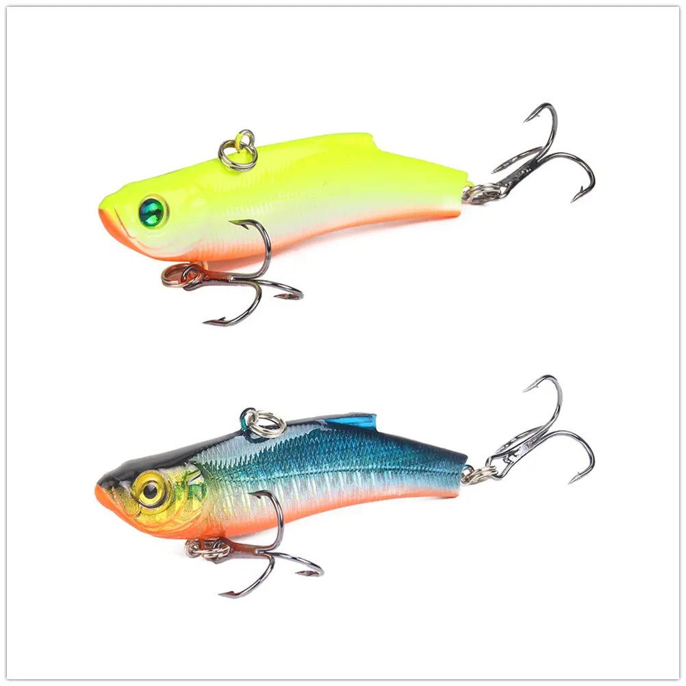 2021new 1pcs Vib Sinking Minnow Trolling Fishing Lures 70mm 18g