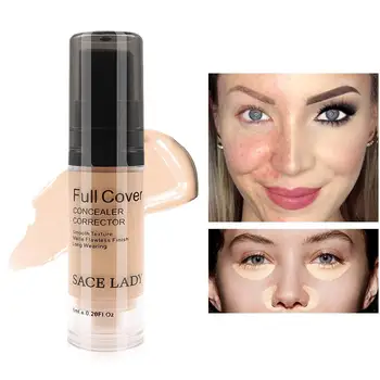 

SACE LADY 6ml Full Cover Smooth Liquid Foundation Blemish Covering Concealer