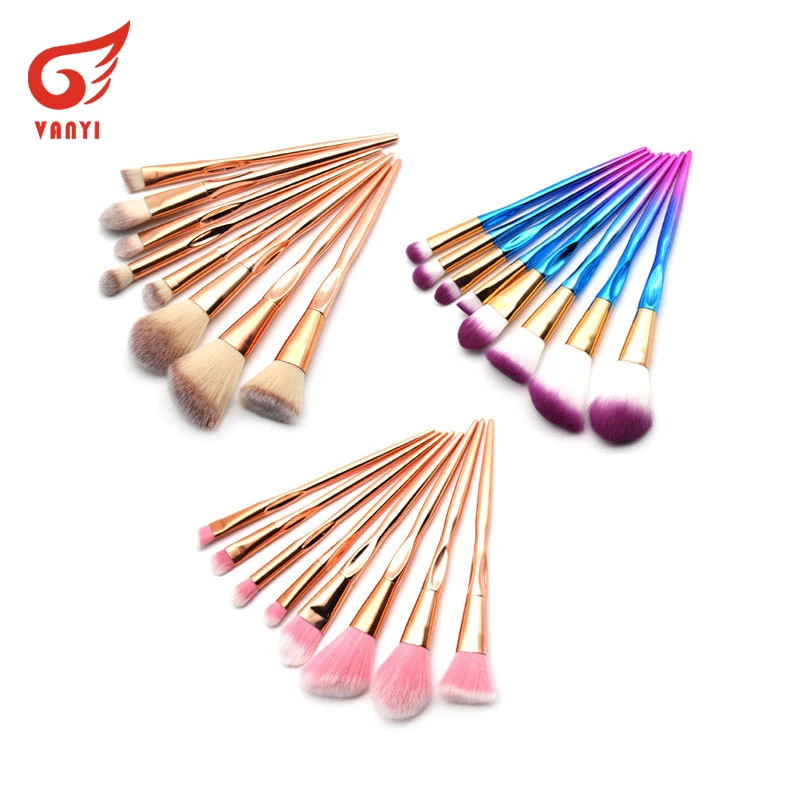 

8PCS Gradient Make Up Brushes Tool Set Brushes Concealer Blusher Face Powder Eye Shadow Eyebrow Beauty Cosmetic Brushes Kit