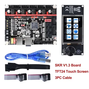

BIGTREETECH SKR V1.3 32Bit Controller Printer Board+TFT24 Touch Screen+5pc TMC2208 TMC2209 UART TMC2130 spi MKS GEN L 3d parts