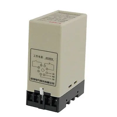 

New Phase Failure Phase Sequence Protect Relay AC 380V XJ3-G w Socket
