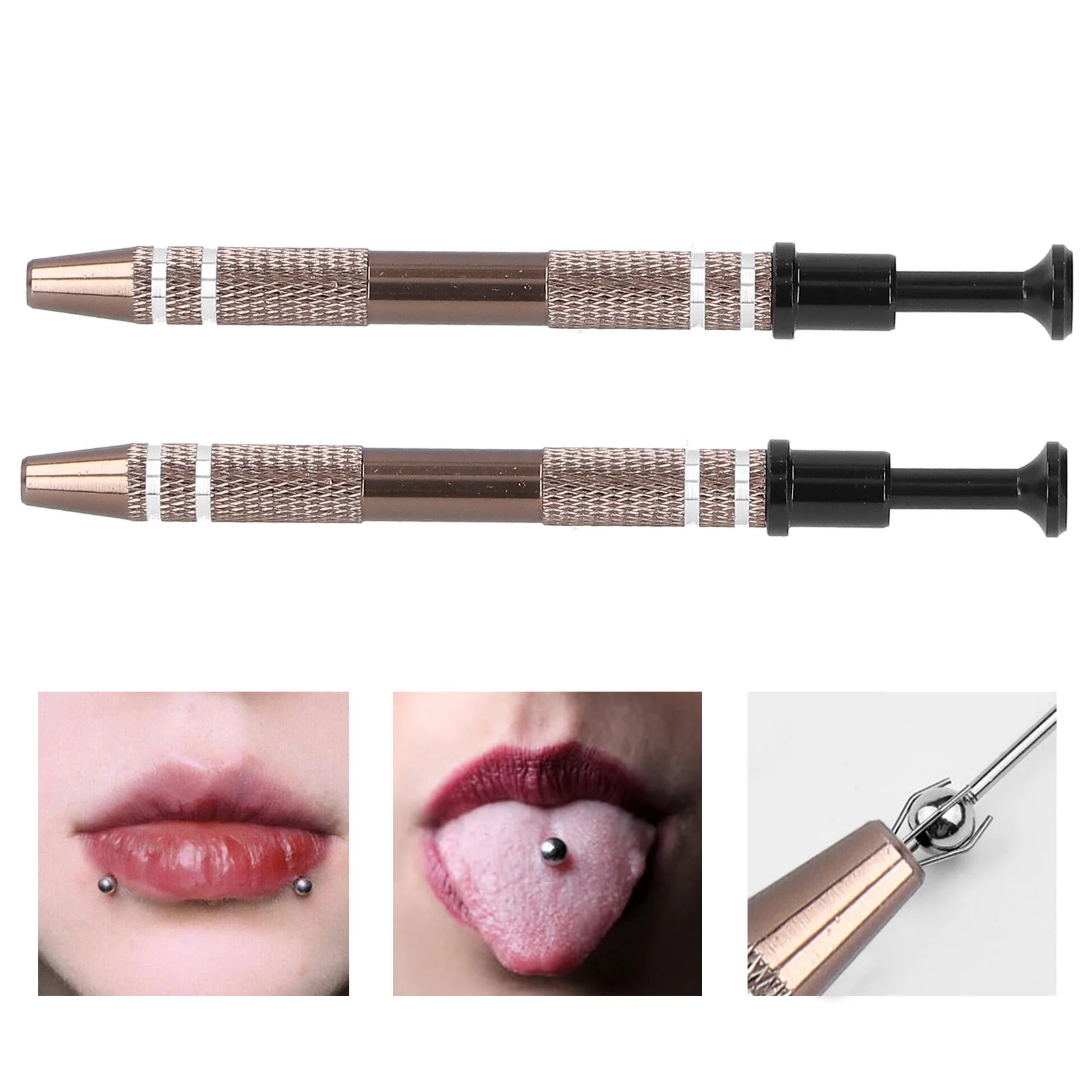 2Pcs Microblading Alloy High Precision 4 Prongs Bead Holder Jewelry Bead Grasping Pick Up Tool Body Tattoo Piercing Accessories diy jewelry tweezers diamond gem making tool for jeweler soldering welding tweezer straight curved tip selflock bead holder pick