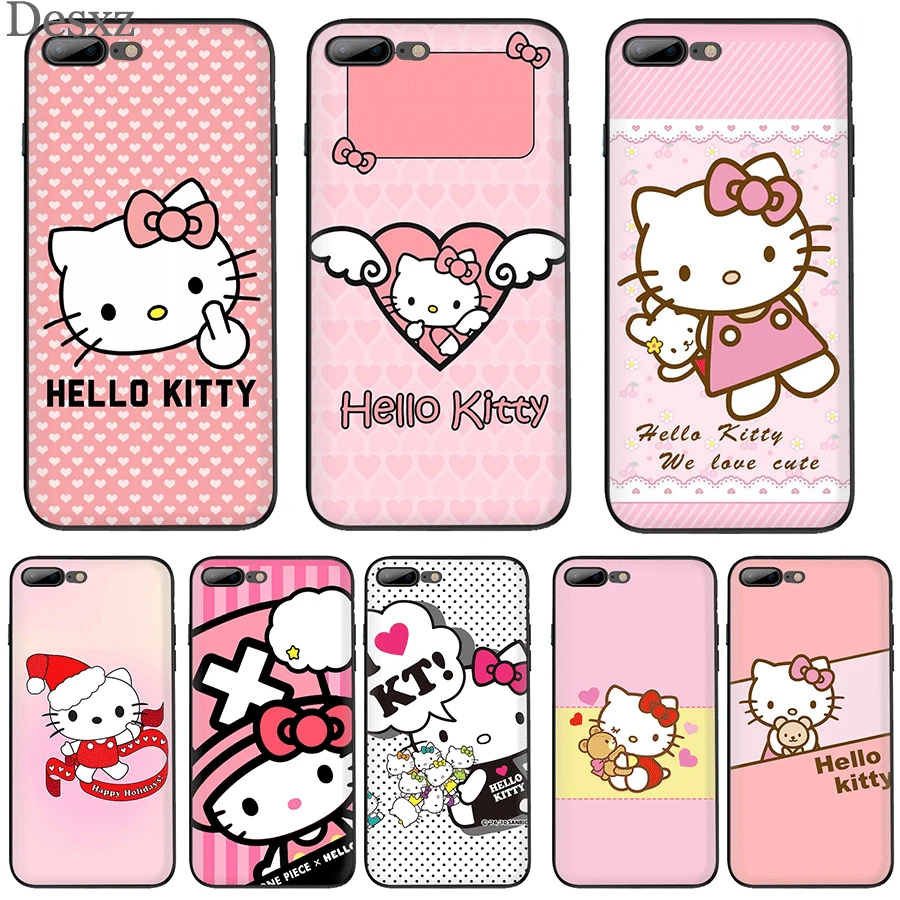 Чехол для мобильного телефона Desxz iPhone Apple XR X XS Max 6 6s 7 8 P Lus 5 5S SE Lovely Hello Kitty | Мобильные