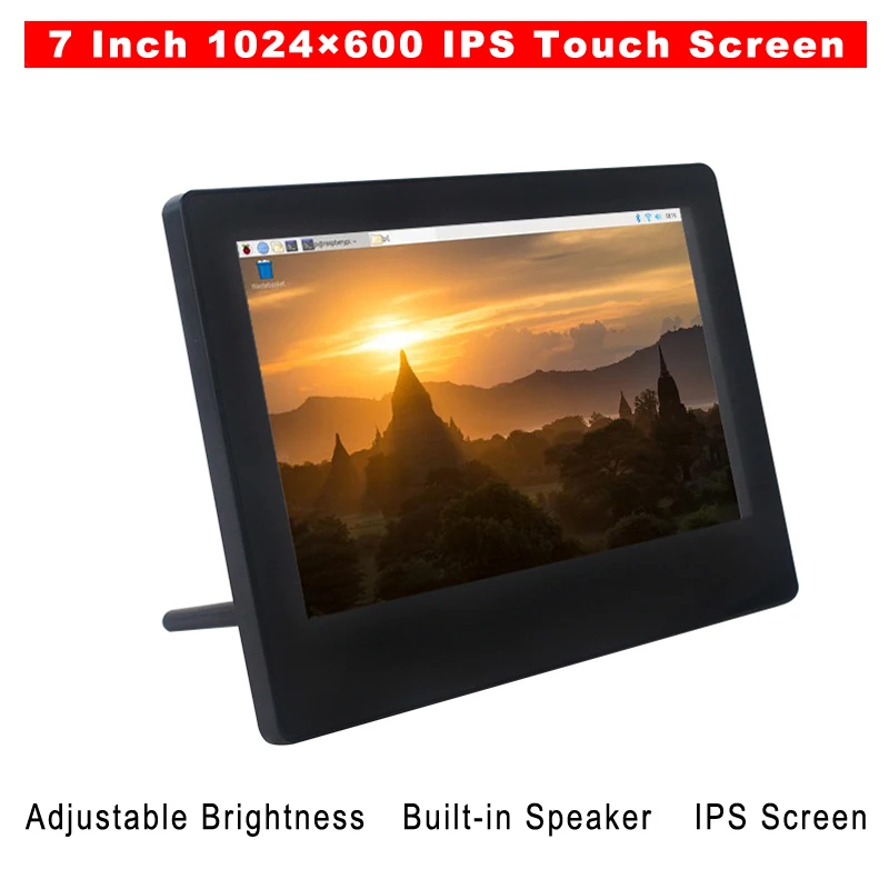Raspberry Pi 4b 7 Inch Touch Screen Adjustable Brightness Display Ips
