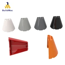 Buildmoc Compatibel Assembleert Deeltjes 47543 8X4X6 Grote Kegel Half Bouwstenen Onderdelen Diy Logo