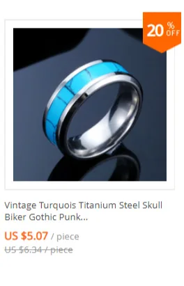 Retro Mens Rings 316L Stainless Steel For Male Boyfriend Biker Jewelry Golden Blue CZ Crystal Stones Skull Eagle Ring 2021 New