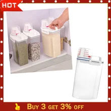 Коробка для хранения продуктов 2019top 2L пластиковый диспенсер для зерновых культур ящик для хранения кухонных пищевых зерен контейнер для риса хороший g90523