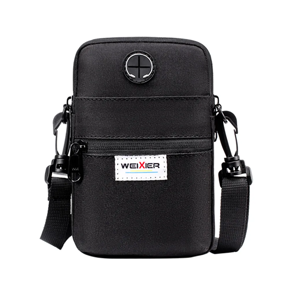 Мужская сумка высокого качества, Мужская диагональная мини-сумка через плечо, многофункциональная сумка для мобильного телефона, модная спортивная мужская сумка на молнии