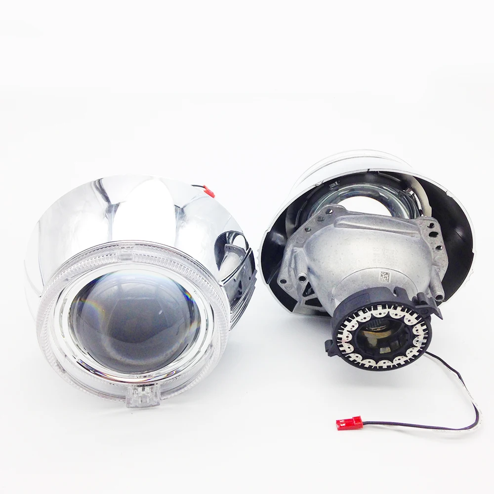 TAOCHIS 3.0 inch Bi-xenon Hella 3R G5 Projector Lens HID D2S with Shroud Devil Eyes Head Lamp Demon eye Headlight lens