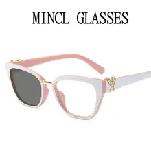MINCL модные новые высококачественные женские солнцезащитные очки для близорукости с фотохромными линзами кошачьи очки Оптические близорукие очки с коробкой FML