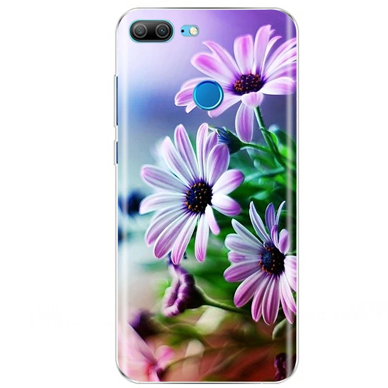 mobile phone cases with card holder For Honor 9 Lite Case Flower Soft Silicon Couqe Phone Case For Huawei Honor 9 Lite Cover Cases For Honor9 9lite Back Coque Funda arm pouch for phone