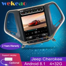 Wekeao вертикальный экран Tesla style 10,4 ''1 Din Android 8,1 dvd-плеер gps навигация авто радио для Jeep Cherokee+ wifi 4G