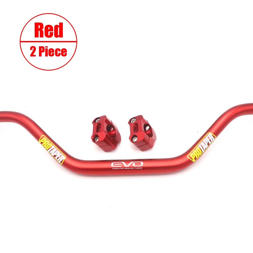 Руль для PRO Taper Pack Bar 1-1/" ручка бар колодки ручки Pit Pro гоночный Dirt Pit велосипед Мотоцикл CNC 28 мм адаптер - Цвет: Red 2 pieces